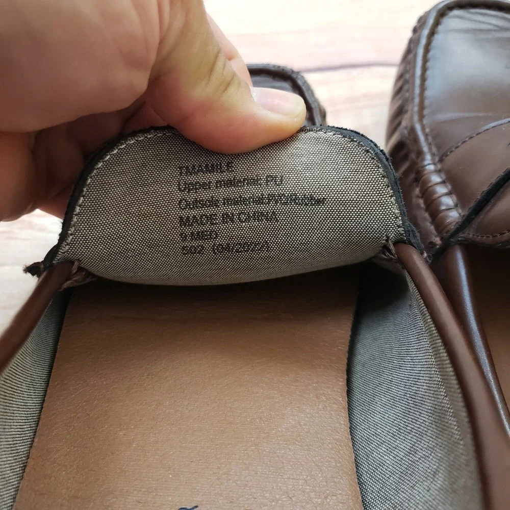 Tommy Hilfiger TMAMBLE Penny Loafer Driving Moccasin Men 10.5 Brown Shoes Office